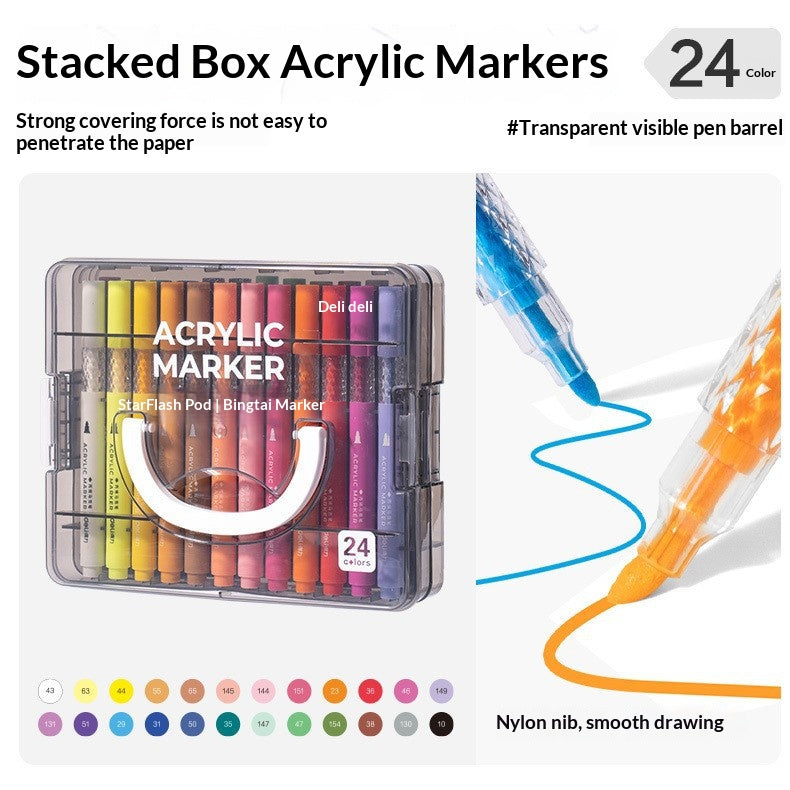 HM390 Acrylic Markers - 24/36/48/60/84 Colors