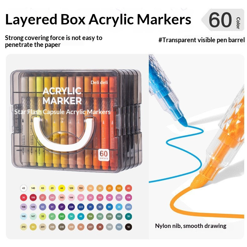 HM390 Acrylic Markers - 24/36/48/60/84 Colors