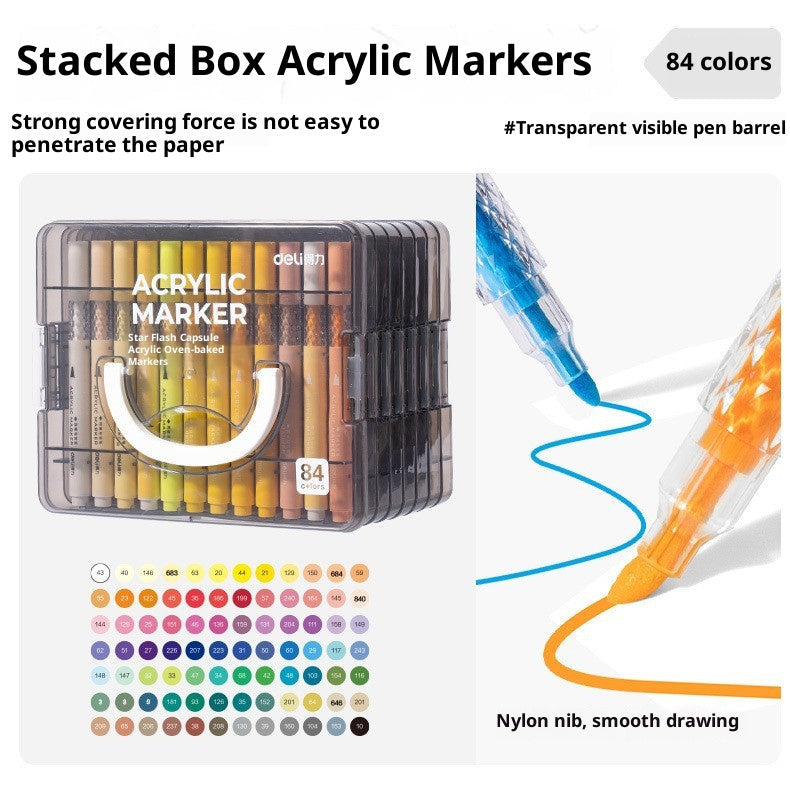 HM390 Acrylic Markers - 24/36/48/60/84 Colors